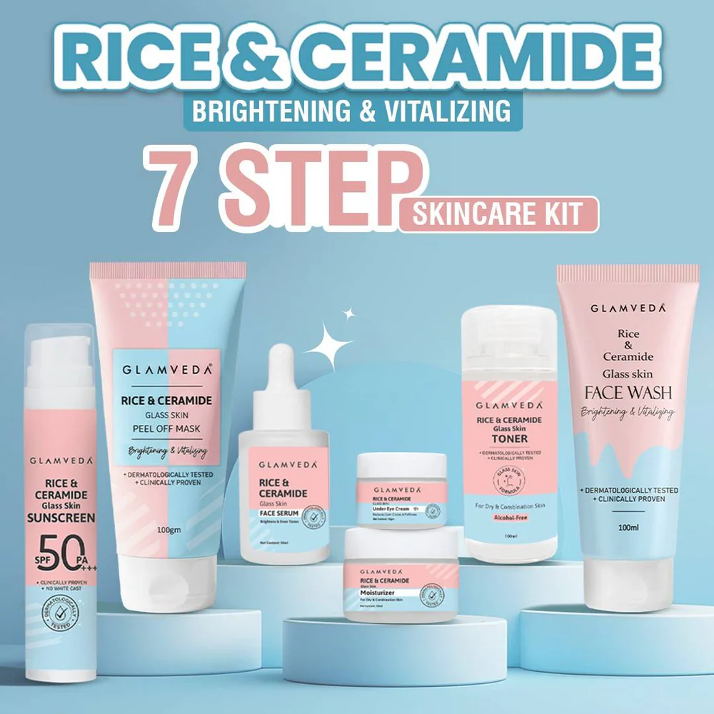 Glamveda Korean Glass Skin Rice & Ceramide Review for Dry Skin