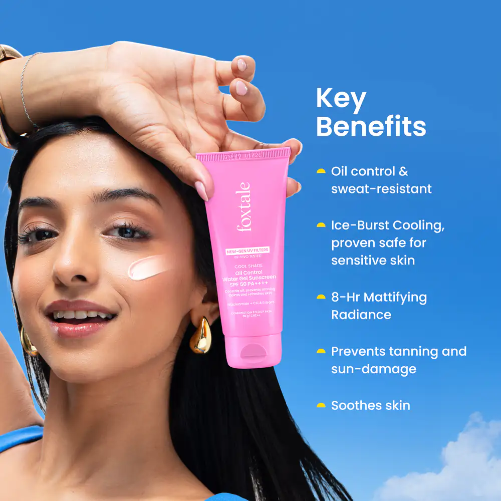 Foxtale Ice-Burst Gel Sunscreen Review For Oily Skin