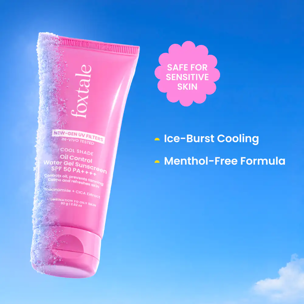 Foxtale Ice-Burst Gel Sunscreen Review For Oily Skin